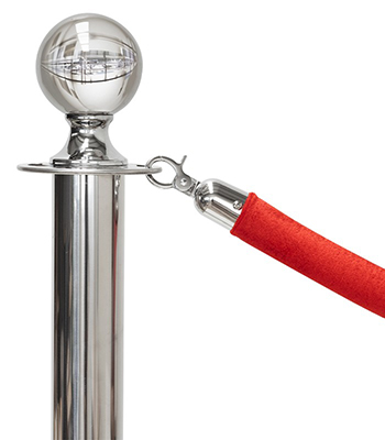 cordon de guidage pour poteau acceuil