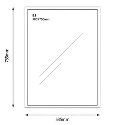 cadre affiche magnetique mural 