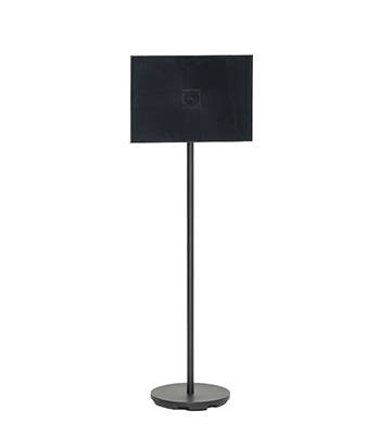 porte menu sur pied noir a4 et a3