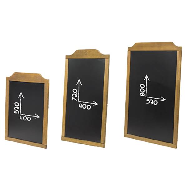 Tableau ardoise avec ornement en bois , plusieurs formats