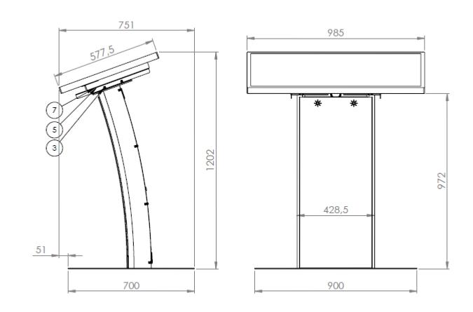 totem video, borne video tactile 