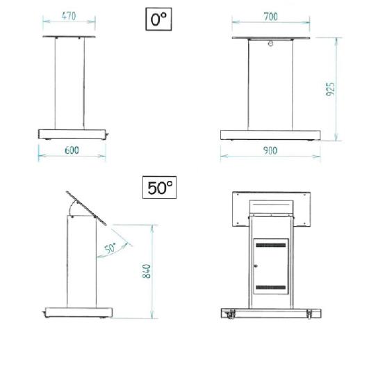 totem video , borne video tactile