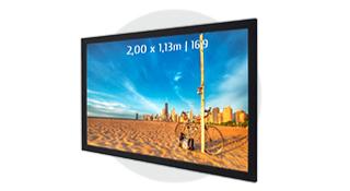 Ecran cadre fixe pour  video projection 