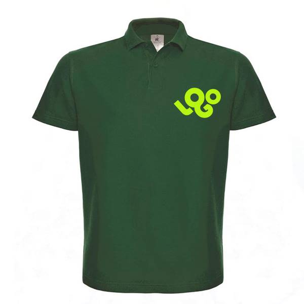 Polo personnalisé homme , 100% coton 180g , manches courtes, coutures laterales, impression quadri