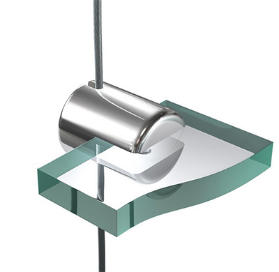 support etagere sur cable 