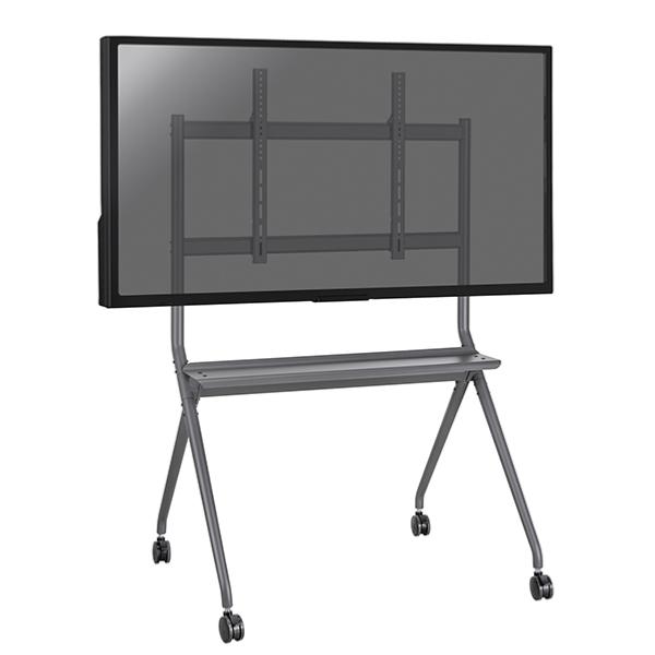 Support sur pied mobile pour ecran video  80 à 86", hauteur de 157 cm