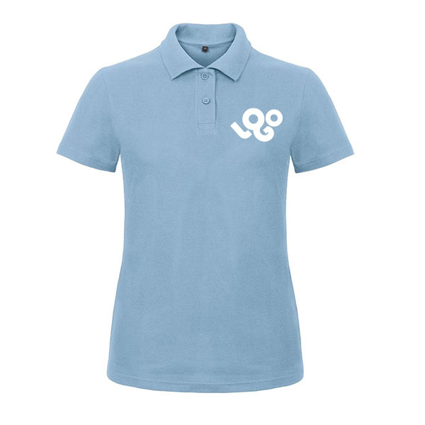 Impression polo femme personnalisé manches courtes, 180g/m², 100% coton, impression quadri