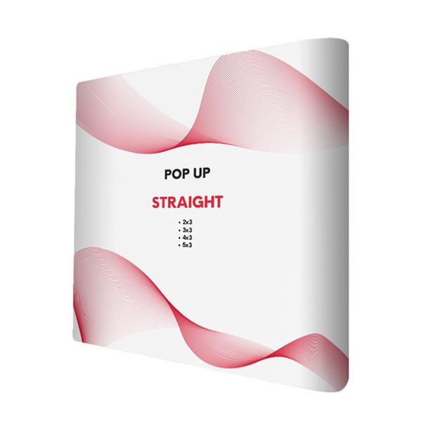 Stand parapluie droit pour visuel magnetique avec sac de transport nylon à roulettes