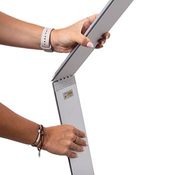 totem autoportant lumineux toile tendue