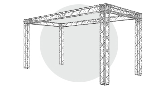 Structures Truss 4 tubes