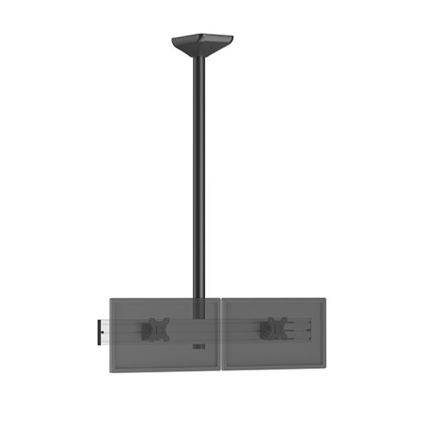 Support plafond pour 2 ecrans TV de 32 pouces  , hauteur 150 cm