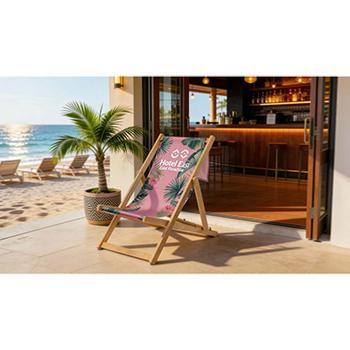 chaise longue pliable personnalis&eacute;e 