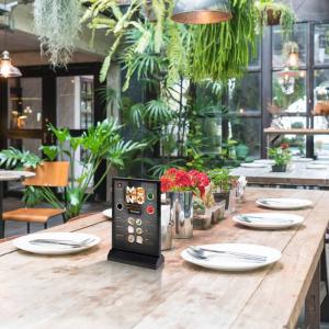 porte menus lumineux 