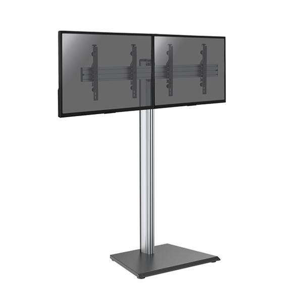 Support sur pied pour 2 ecrans TV de 43 à 49 pouces , hauteur 175 cm