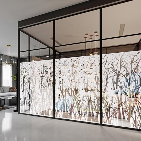 Film adhésif décoratif  floral boisé largeur 152 cm , à partir de 2 m de long