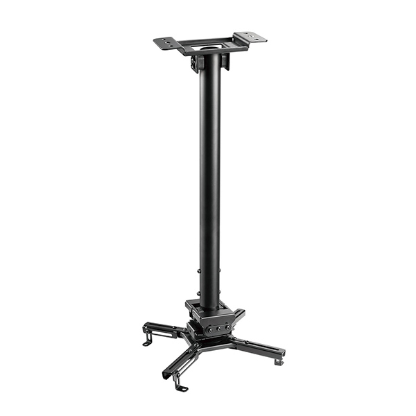 Support plafond pour videoprojecteur, hauteur de 60 à 90 cm , noir