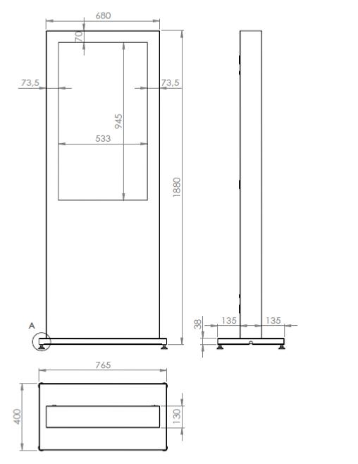 totem video tactile, borne video tactile 
