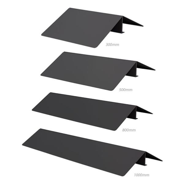 Socle acier noir pour totem interieur, differentes tailles à partir de 300 mm de large