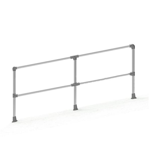 Barriere de sécurité double inclinée 0-11° ,  1m x 2X1 m , tube 42 mm 