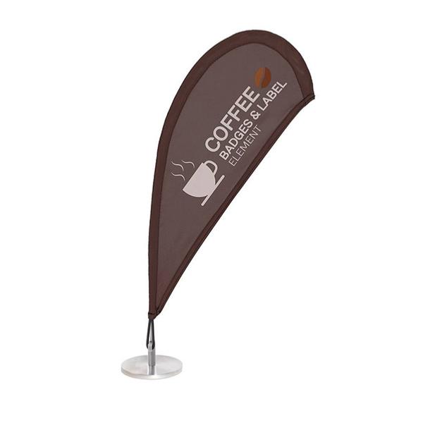 Micro drapeau publicitaire à personnaliser , hauteur 45 cm, impression recto ou recto-verso