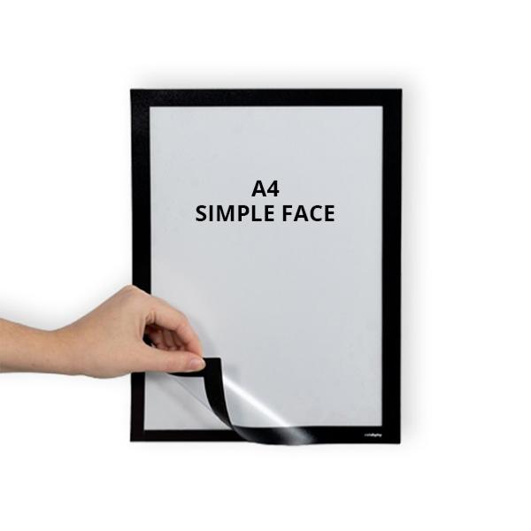 cadre affiche adhesif  mural avec simple face  magnetique, format A4 lot de 5