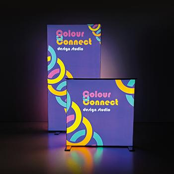 comptoir accueil personnalis&eacute; lumineux