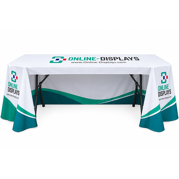 Nappe de table personnalisée à dos ouvert , differents formats  pour table de 70 cm de haut 
