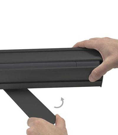 roll up publicitaire aluminium noir