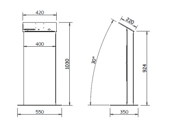 totem video, borne video tactile 