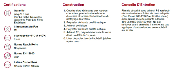 film adhesif pour vitrage