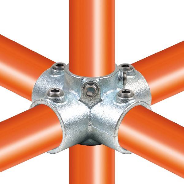 Raccord tubulaire Fitclamp croix   pour 5 tubes de  48 mm