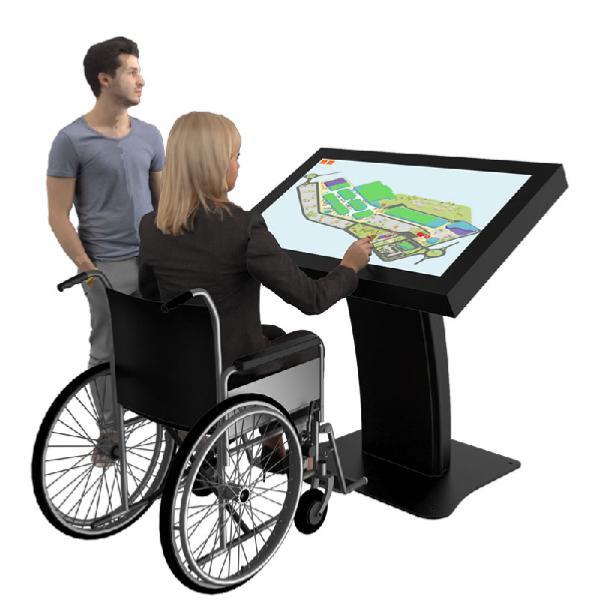 Borne video tactile ecran 49 pouces , version PMR 