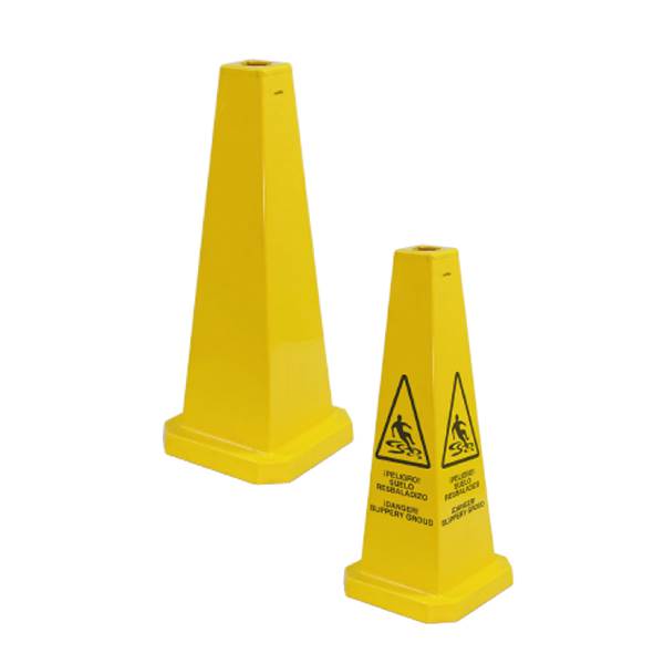 Cone de signalisation jaune 