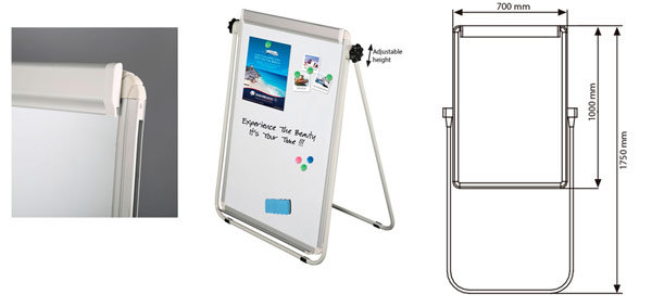 Systme de fixation tableau blanc émaillé