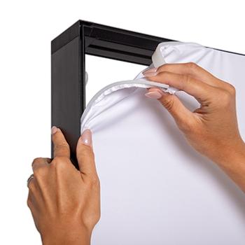 totem lumineux double face toile tendue 