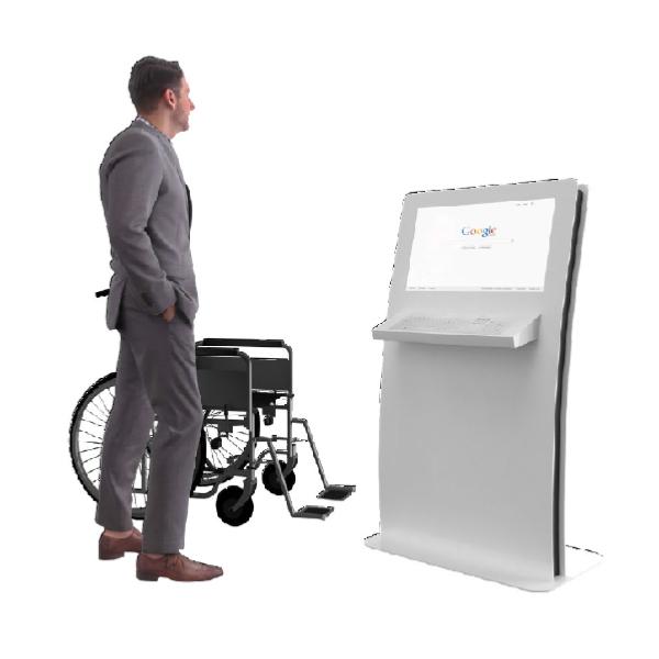 Borne video tactile ecran 27 pouces , version PMR 