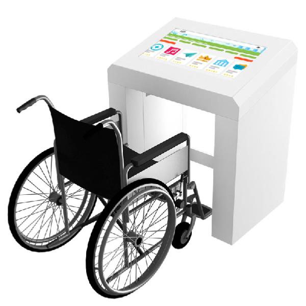 Borne video tactile ecran 32 pouces , version PMR 