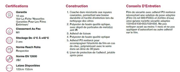 film adhesif pour vitrage