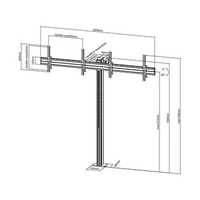 totem video, borne video tactile 