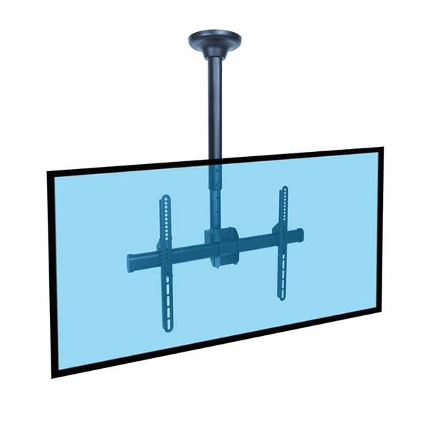 Support plafond ecran TV LCD LED de 37 à 75 pouces , hauteur réglable de 56 à 91 cm