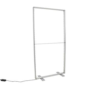 totem lumineux double face toile tendue 