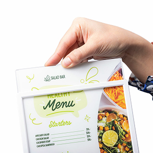 porte menus lumineux 