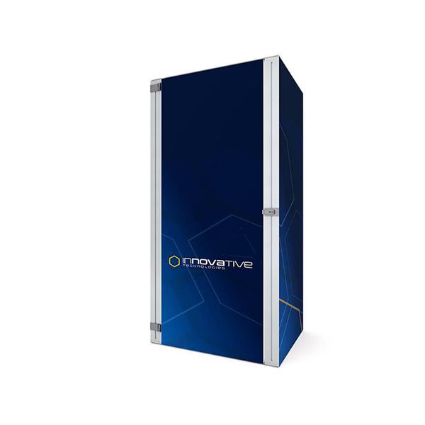 Reserve angle 100 x 250 cm , structure cadre aluminium et impression sur toile tendue 2 faces 