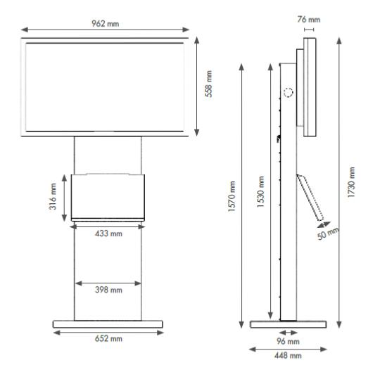 totem video , borne video tactile 
