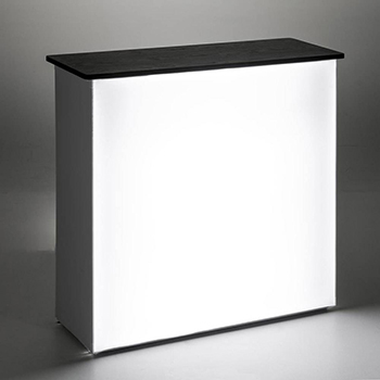 comptoir accueil personnalis&eacute; lumineux 