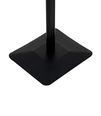 porte menus sur pied noir 