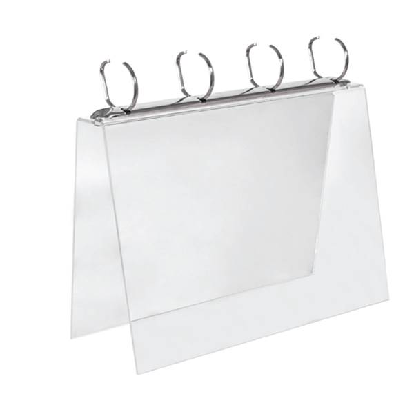 pupitre de lecture plexi pour comptoir , format 2 X A4 recto verso, lot de 2 unités 