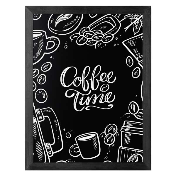 Tableau ardoise mural avec profilé couleur au choix 