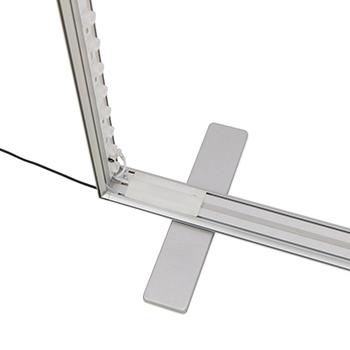 totem lumineux double face toile tendue 