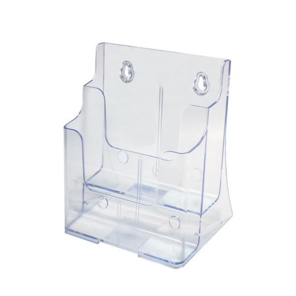 Porte brochures plexi double , format A5, lot de 4